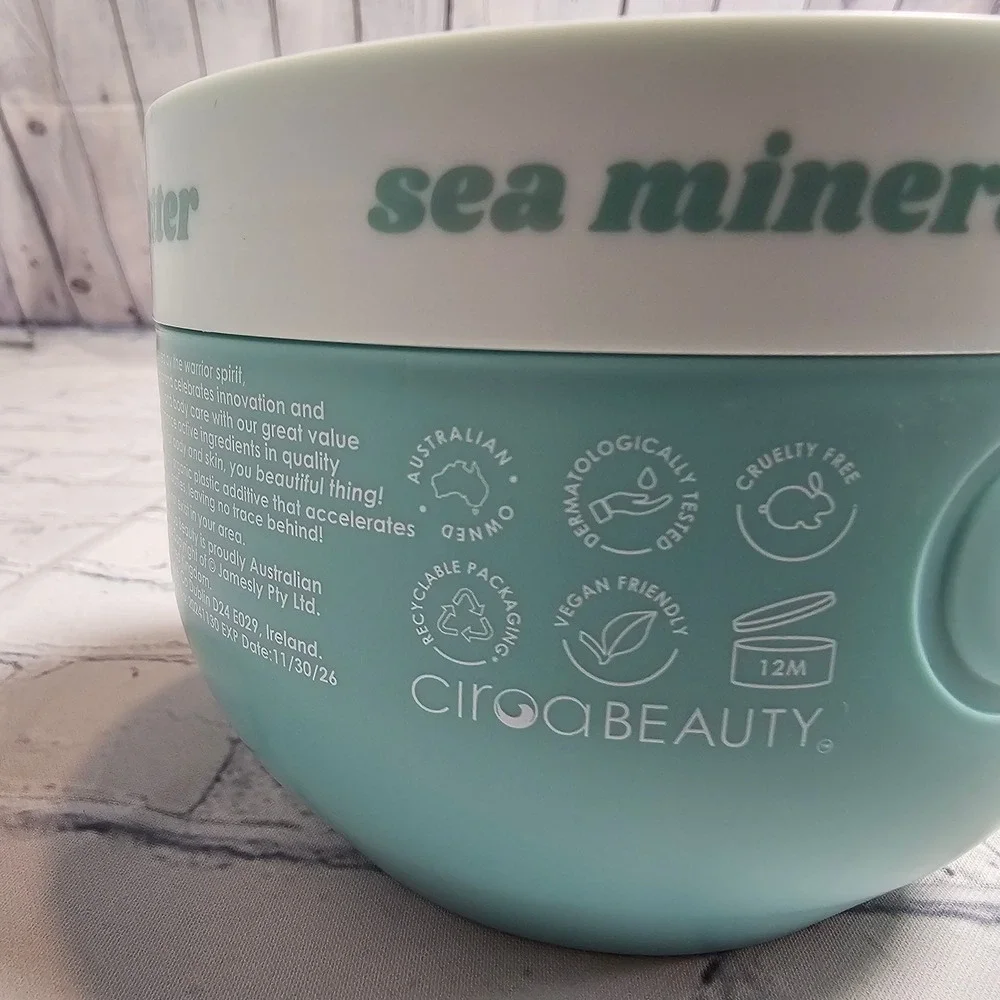 Ciroa Sea Mineral & Squalane Body Butter Detox 15.8‎ oz Australian Owned Vegan